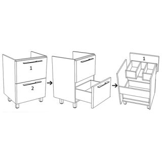 Тумба под раковину Corozo Мирэль 70см белый SD-00000359